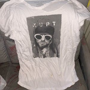 Kurt cobain graphic printed t shirt